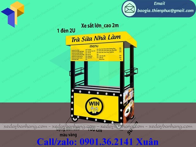 mua tủ bán trà sữa nhà làm