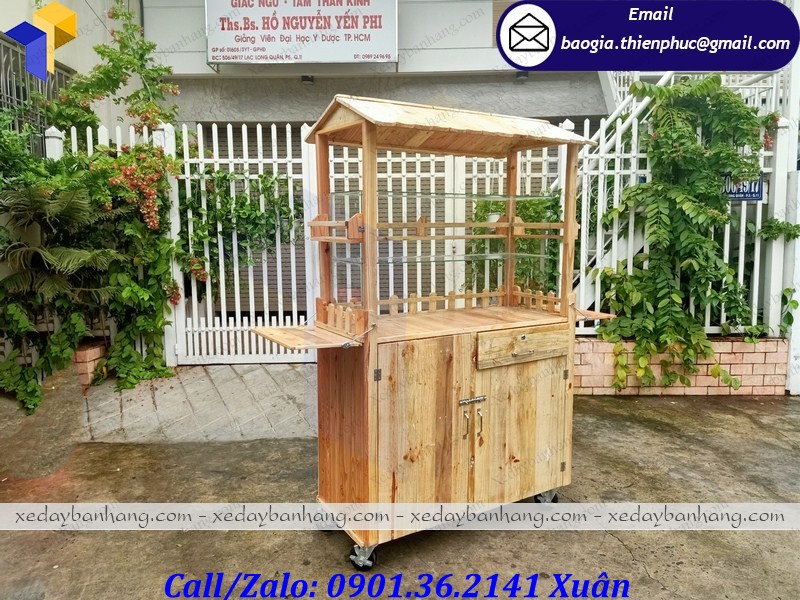 mua xe gỗ bán đồ ăn vặt ở đâu