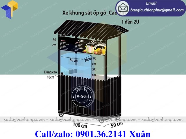 tủ gỗ bán sinh tố