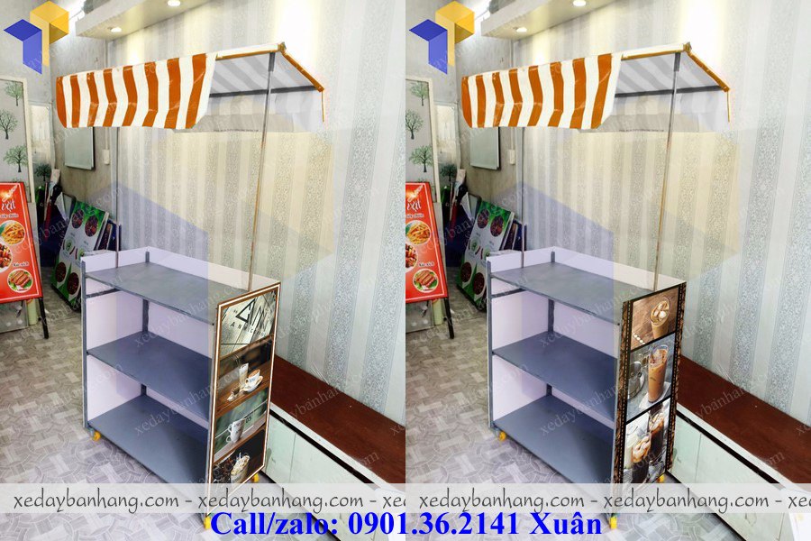 tủ bán coffee lắp ráp lưu động