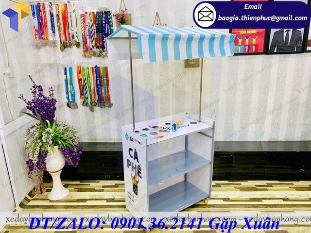 tủ bán cà phê vỉa hè lắp ráp