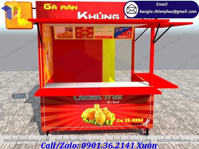 kiot bán gà rán giá rẻ