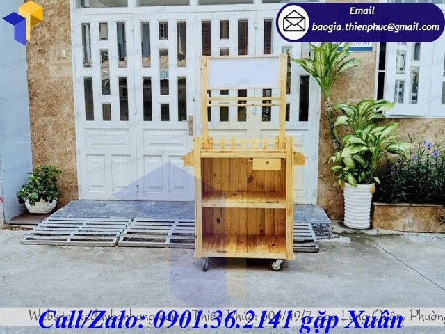 giá xe gỗ bán cafe mang đi