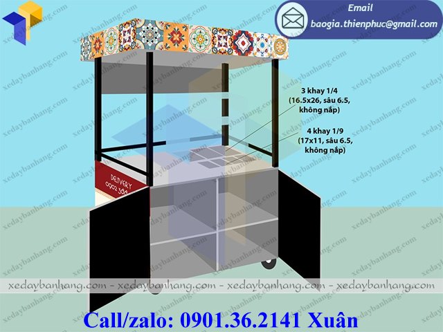 xe bán cà phê lưu động