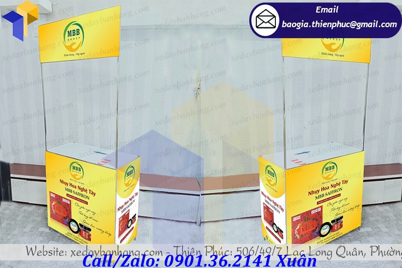 booth sắt bán hàng lưu động