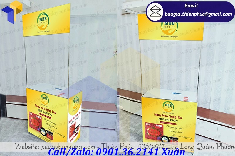 quầy sampling sắt bán nghệ