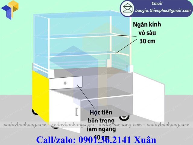 giá xe bán trà sữa