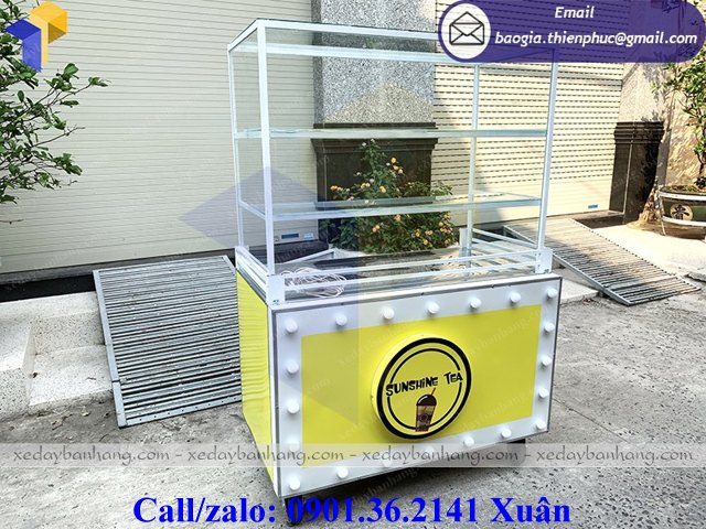 tủ bán trà sữa di động