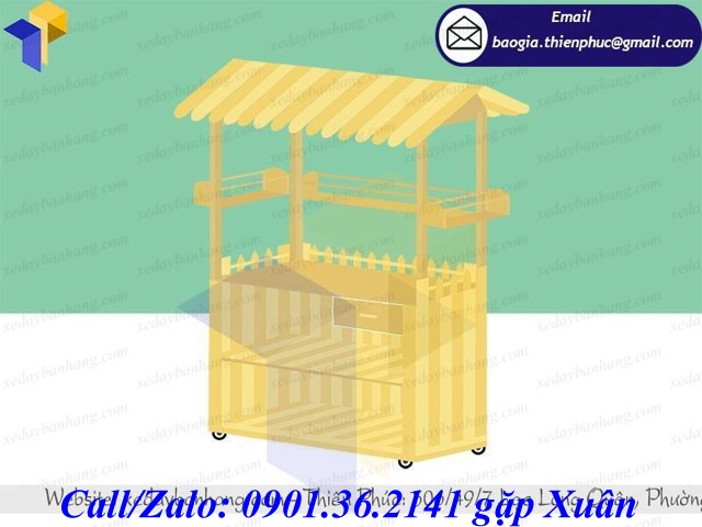 xe gỗ bán sushi bao nhiêu