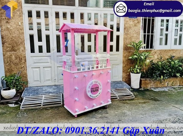 giá xe gỗ bán xiên que