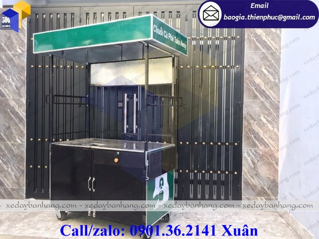 xe đẩy bán cà phê giá rẻ