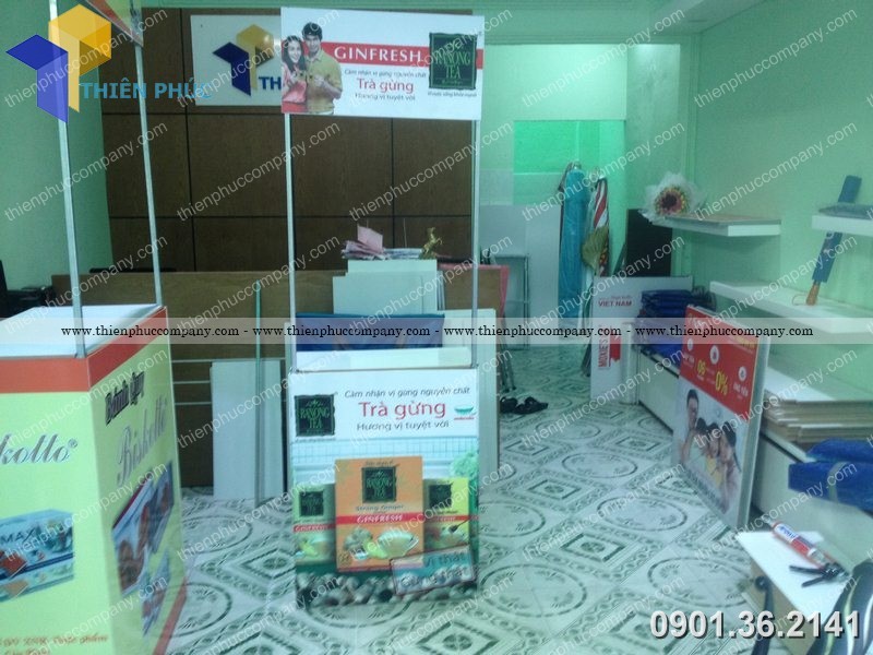 booth trưng bày sản phẩm tại siêu thị