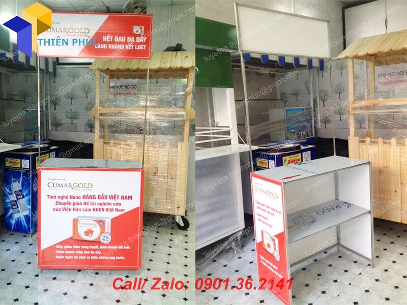 sản xuất booth quảng cáo