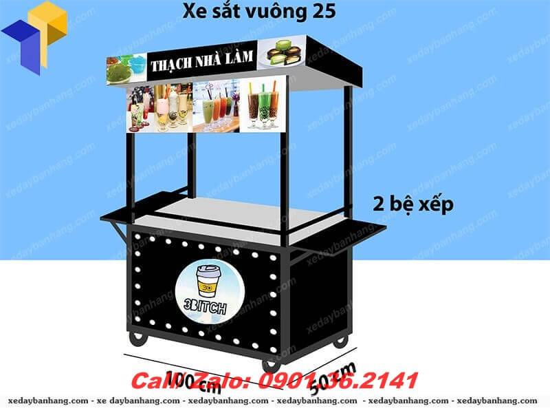 xe bán trà sữa đẹp