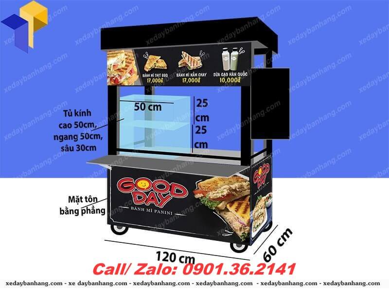 xe bán bánh mì lưu động