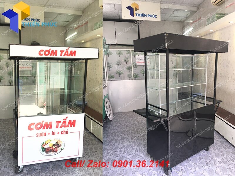 xe đẩy bán cơm giá rẻ