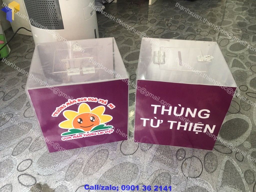 thung phieu mica mini