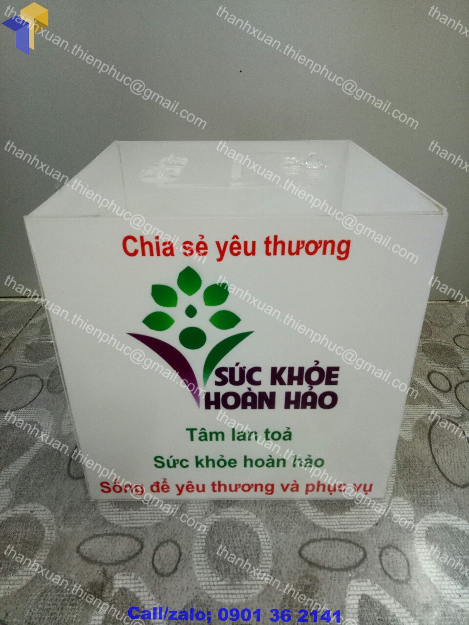 hòm phiếu từ thiện giá rẻ