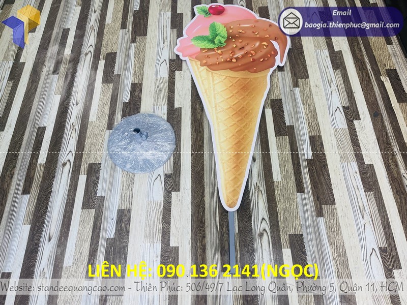 standee ice cream giá rẻ