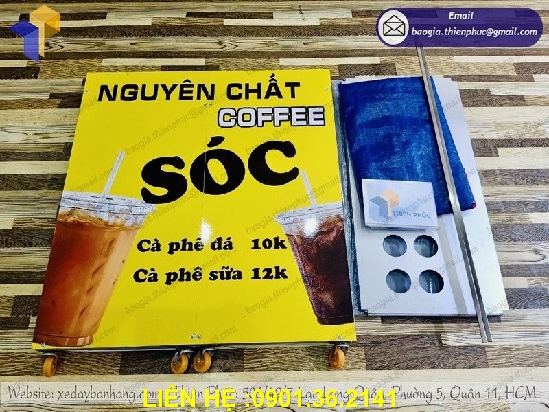 xe bán cà fe lắp ráp di động tại tp