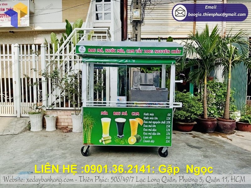 xe bán nước mía rẻ đẹp nhất tại