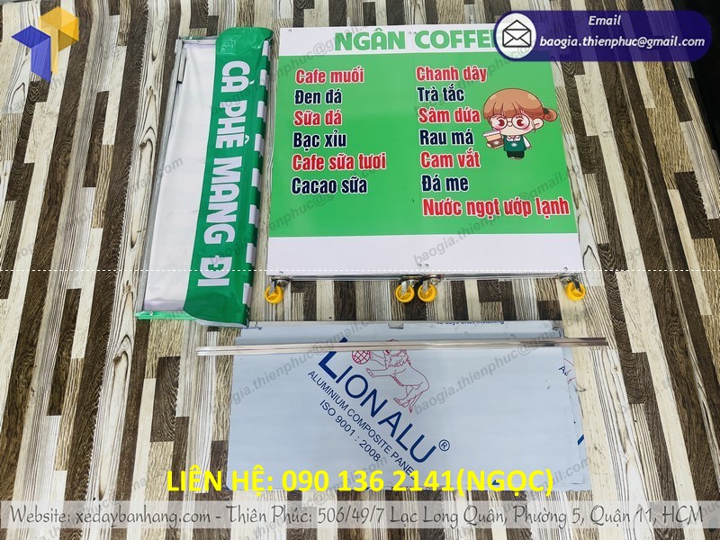 xe lắp ráp bán cafe