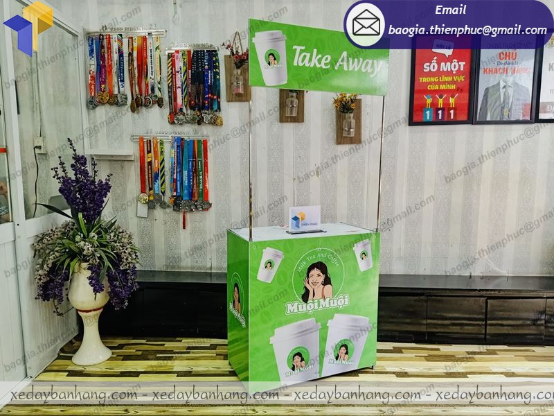 báo giá booth xếp bán trà sữa