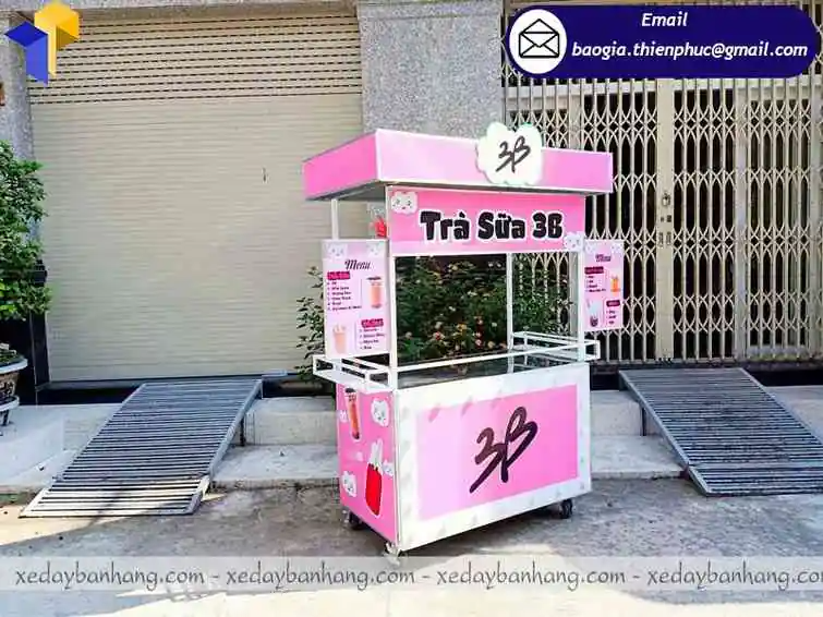 báo giá tủ bán trà sữa đường đen