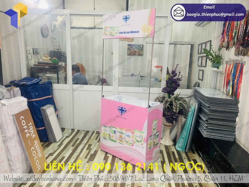 booth bán hàng mang đi giá rẻ ninh thuận