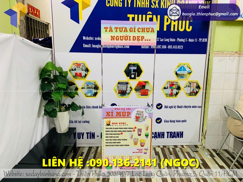 booth bán trà sữa giá rẻ