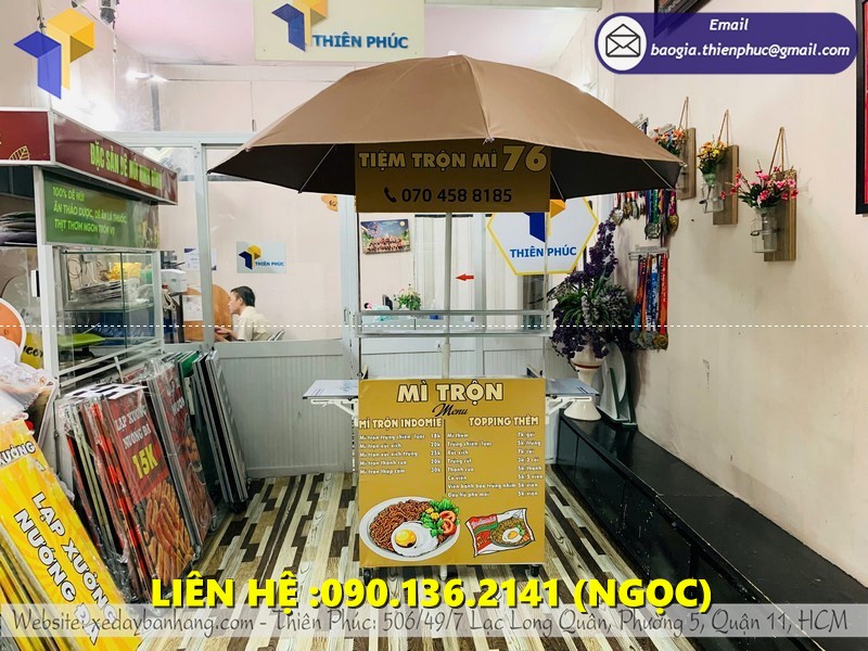 booth mì trộn giá rẻ