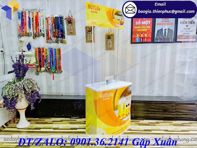 booth nhựa lắp ráp mini