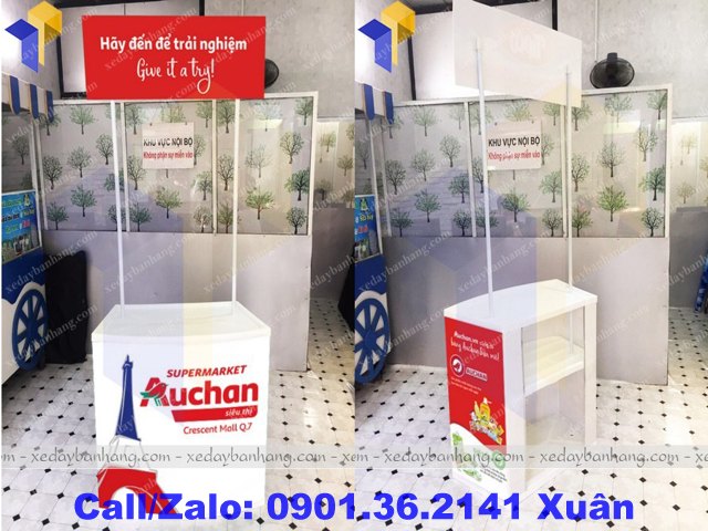 booth sampling nhựa lưu động