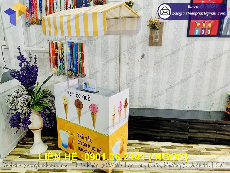 booth xe lắp ráp bán hàng hcm