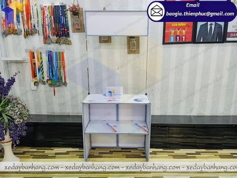 booth xếp quảng cáo bán hàng