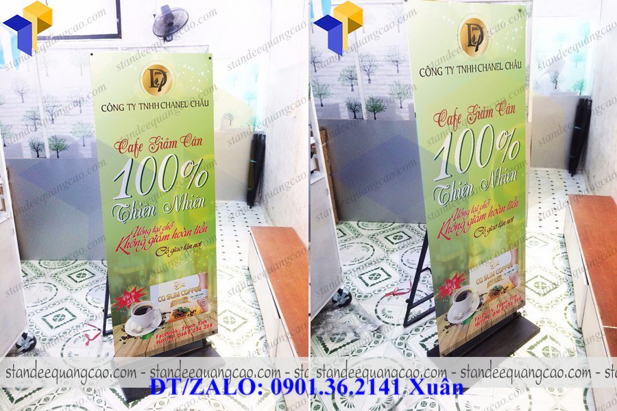 chân standee lắp ráp