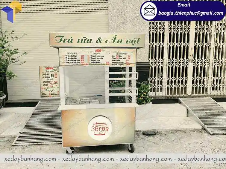 đặt mua xe bán trà sữa sinh tố nước ép