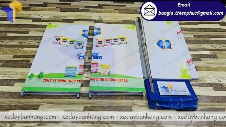 gia công quầy sampling bán hàng siêu thị