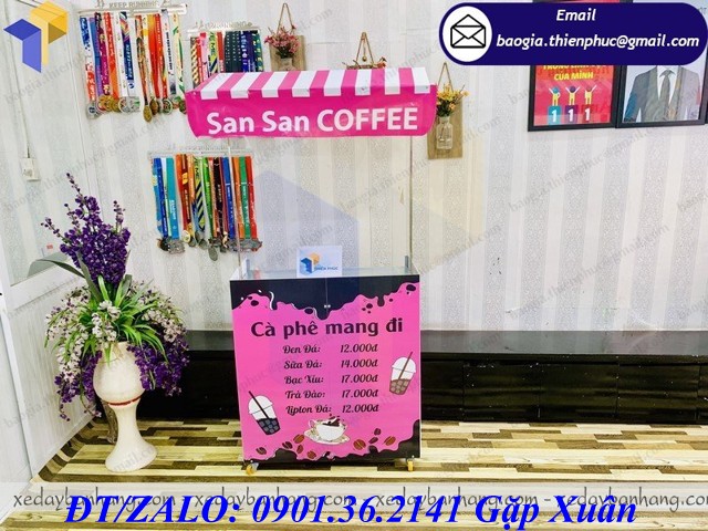 giá xe bán cafe mang đi vỉa hè