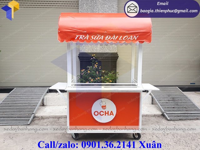 giá xe đẩy bán trà sữa đài loan