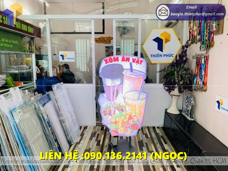 hộp đèn ăn vặt
