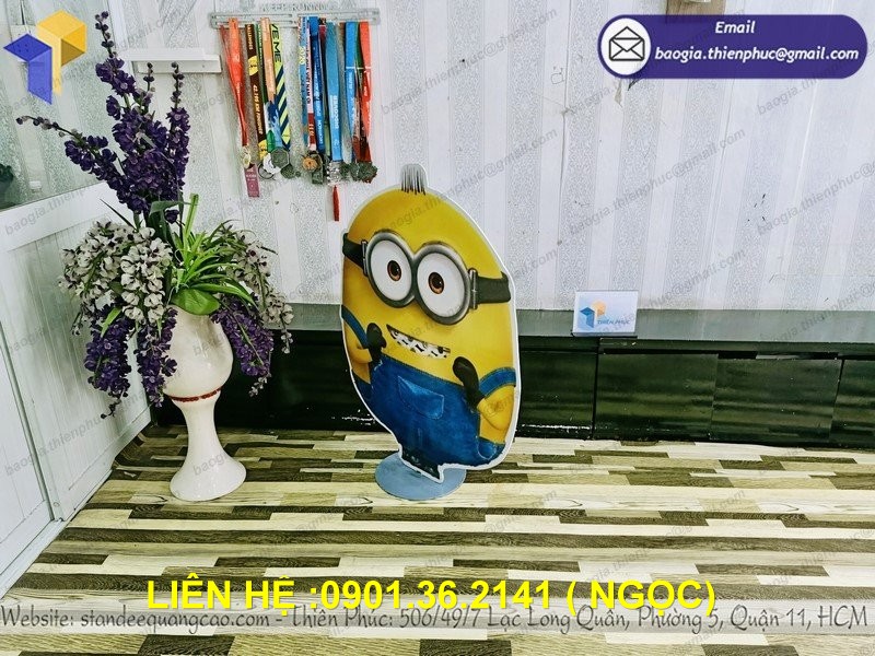 in ấn  mô hình minion hoạt hình