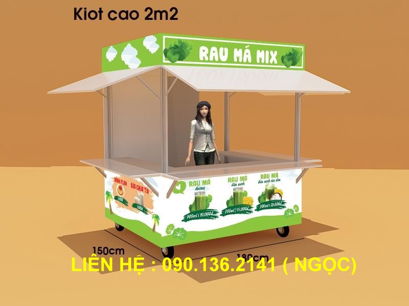 kiot bán rau má mix di động