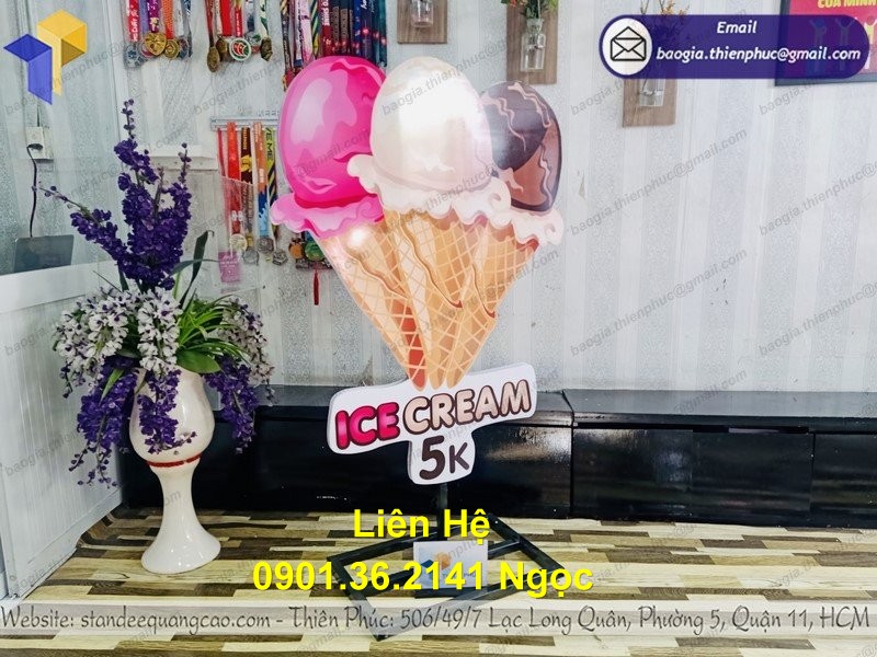 mô hình cây kem đẹp