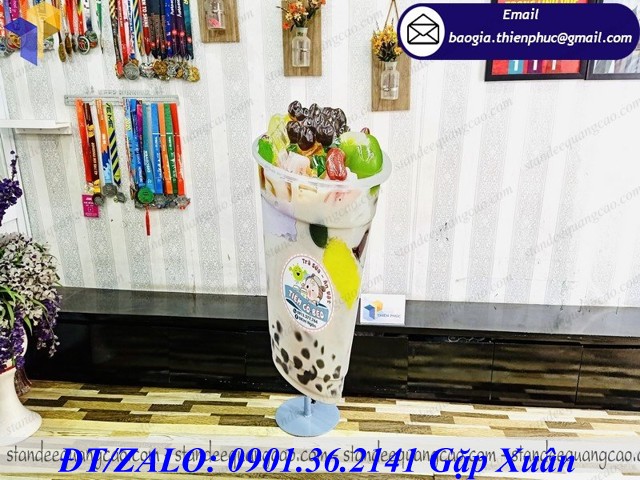 mô hình ly trà sữa