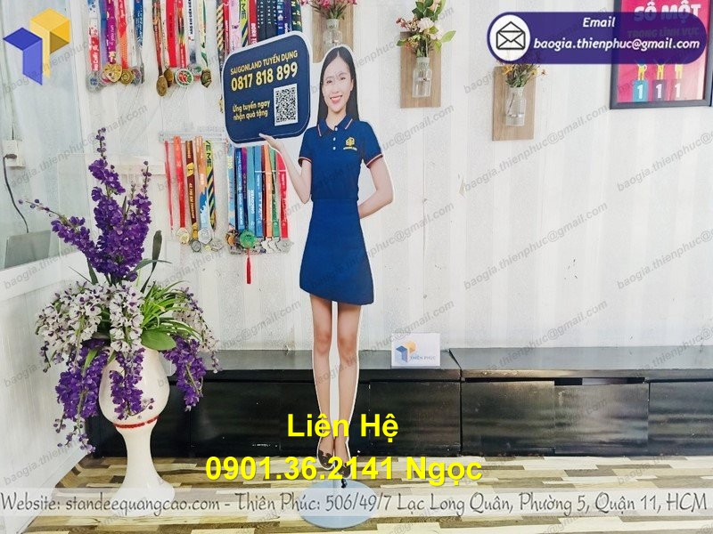 mô hình người standee hcm giá rẻ