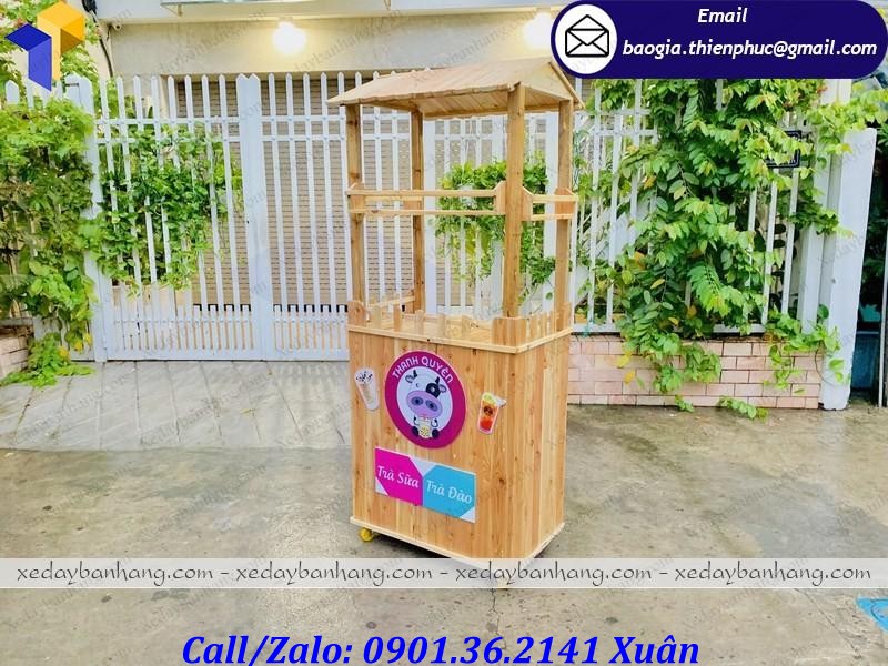 mua tủ gỗ bán trà sữa