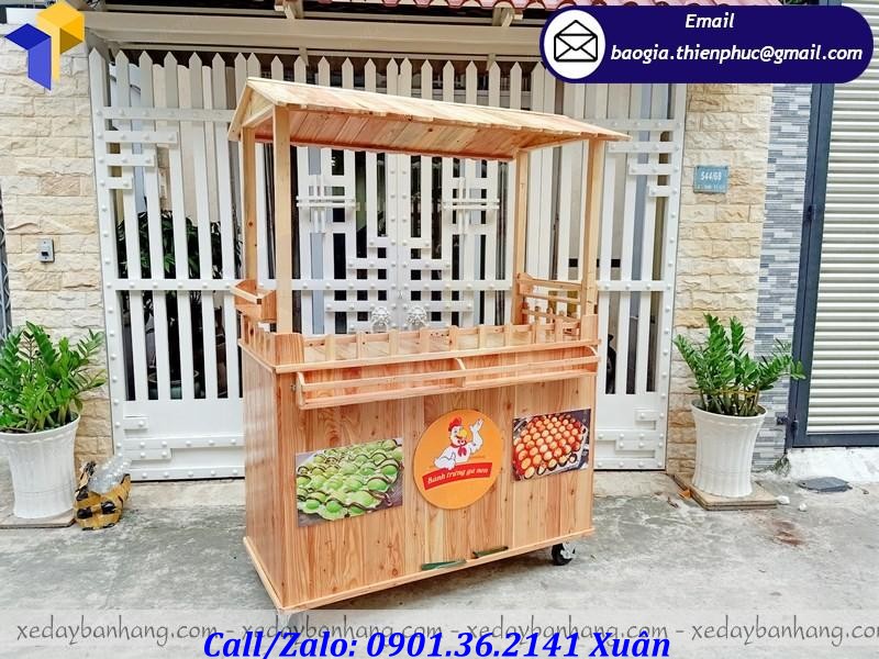 mua xe gỗ bán bánh trứng gà non