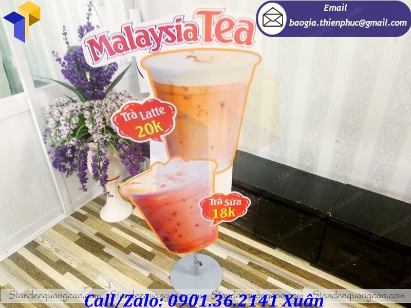 nơi bán standee quảng cáo ly trà sữa