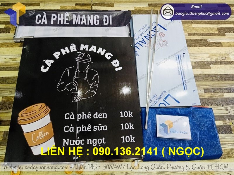 quầy gấp gọn take away mang đi  giá rẻ tại tphcm